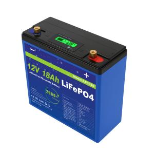 Quality Lightweight 12V 18Ah Lifepo4 Battery Big Capacity Long Cycle Life 3 Years Warranty wholesale