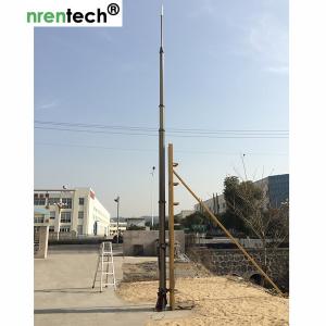 Quality 15m pneumatic telescopic mast-NR-2750-15000-30 for mobile antenna mast tower-aluminum telescoping mast wholesale
