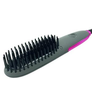 Quality Anti Scald PTC Heating Electric Hair Brush Dual Voltage Anion Straightener Comb For Women wholesale
