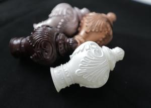 Quality Injection Molding Four Inch Curtain Rod Decorative End Caps wholesale