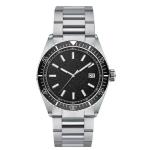 Stainless Steel Mens Automatic Watch Ceramic Bezel Shock Resistant