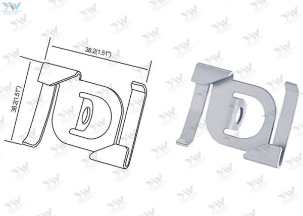 Steel Material Cable Display Components , T Bar Attachment Clip For Suspending