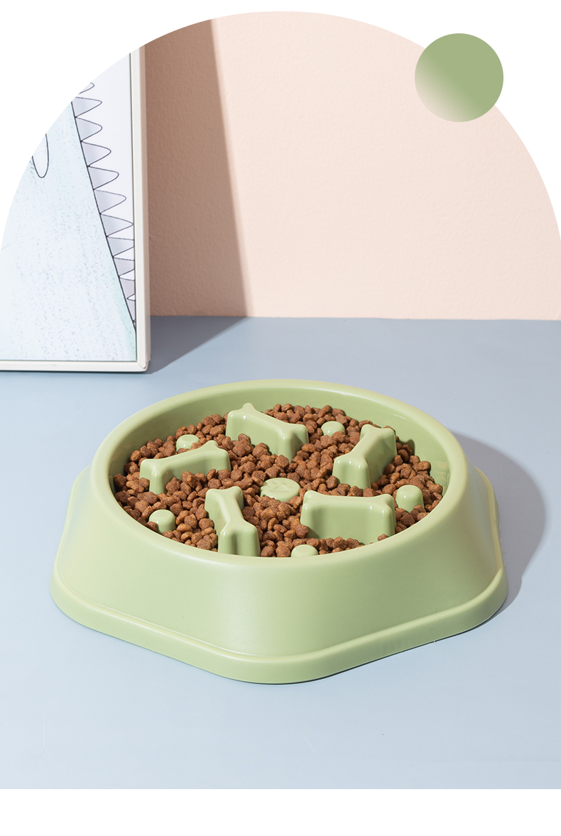 Pet Dog Bowl Plastic Anti Choking Slow Feeding LCD Display Alimentador De Mascota