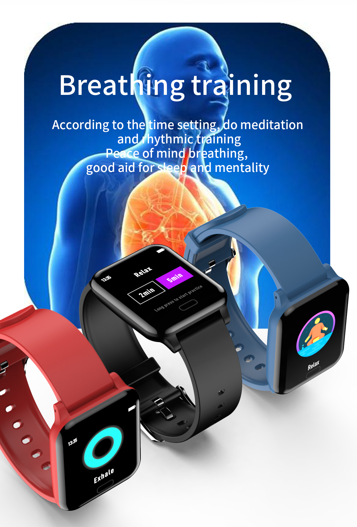 On sales for theBody temperature monitoring smart exercise bracelet /sport watch digital