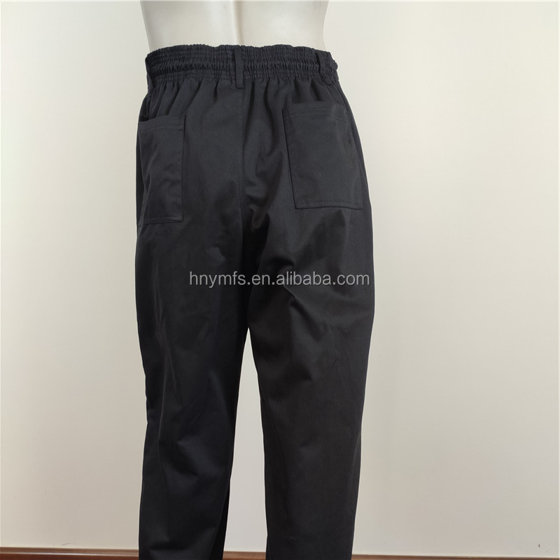 Kitchen Chef Work Pants Breathable Restaurant Black Chef Pants