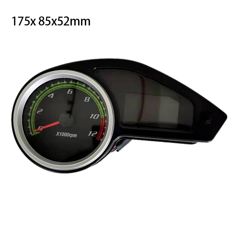 Universal Lcd Motorcycle Speedometer , CE DC12V Motorbike Speedometer