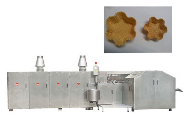 Stainless Steel Waffle Cone Production Line With 5 - 6 Gas Consumption / Hour