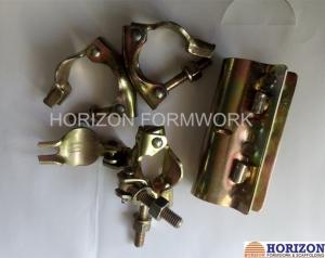 Quality Galvanized Yellow Scaffolding Accessories Couplers EN74 Dia 48.3x48.3mm BS Marked wholesale