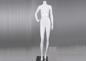 Quality Fiberglass Female Display Mannequin , Store Lady Full Body Dummy Headless wholesale