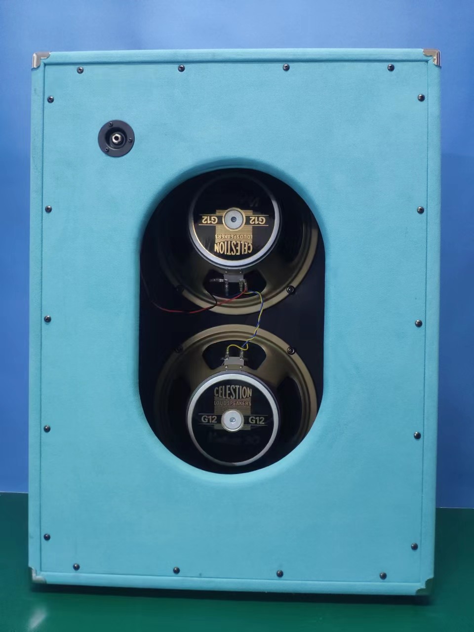 Custom Grand Amp ODS 50 Dumble Clone 212 V30 Cabinet Suede Blue 2 x 6L6GT JJ tubes Preamp 3 x 12AX7