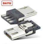 6.8mm 2 Pin Micro Connector , Usb B Male Connector Jack Chargeing Solder Cable