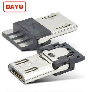 Quality 6.8mm 2 Pin Micro Connector , Usb B Male Connector Jack Chargeing Solder Cable wholesale
