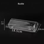 Transparent Vegetable Box Disposable Fruit PET Box Clamshell Hinge Salad Pastry