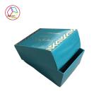 Navy Color Fancy Cardboard Gift Boxes Gold Foil Stamping OEM Service