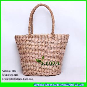 Quality LUDA designer inspired handbags ice creem woven straw beach handbags wholesale