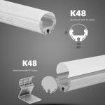 20mm Round LED Profile for tube light suspended linear lighting
