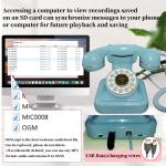 32GB Telephone Guest Book Weddings Birthdays Audio Message Guest Book
