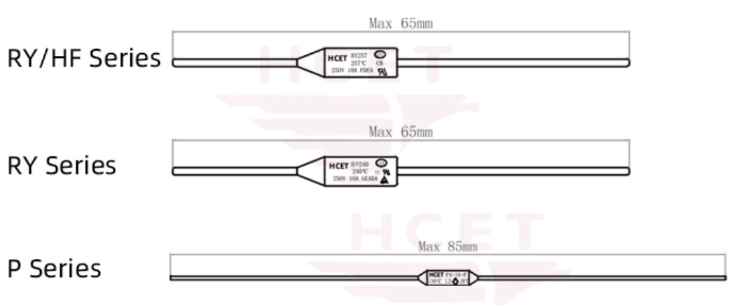 10A 250V 15 Amp Thermal Fuse Cutoff Heating Element Overcurrent Protection