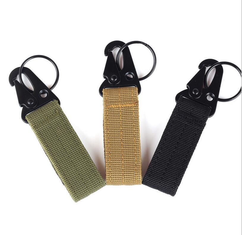 Tactical Nylon Keychain Strap Key Holder