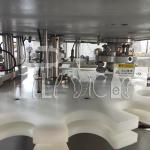 4500CPH Double Head Rotary Can Filling Line Heaight Adjustable