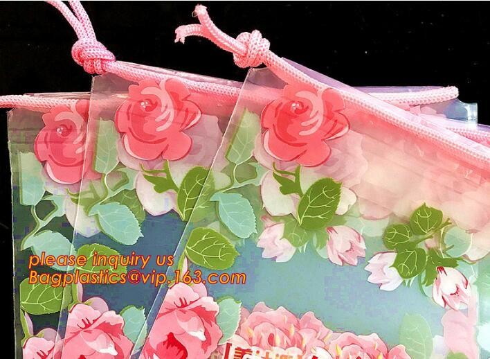 Biodegradable drawstring laundry poly bag with printing,Logo Printed Poly Drawstring Hotel/Travel Laundry Plastic bag