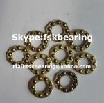 Certificated F3-6M , F4-10 Miniature Thrust Ball Bearings Steel Cage / Brass