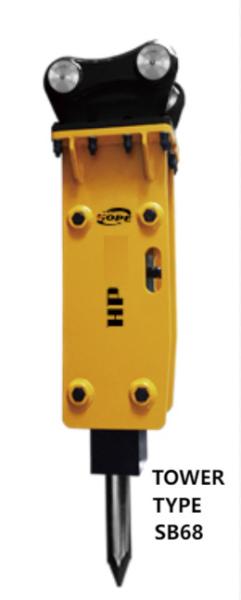 Tower Type Mini Excavator Jack Hammer 4-6 Ton For Komatsu Digger68