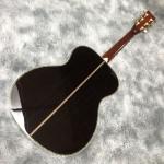 Custom 40 Inch OM Body Acoustic Guitar in Yellow Abalone Binding