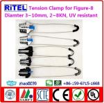 3KN high strength anchor tension clamp for Figure-8 fiber optic cable PAM-05, PA