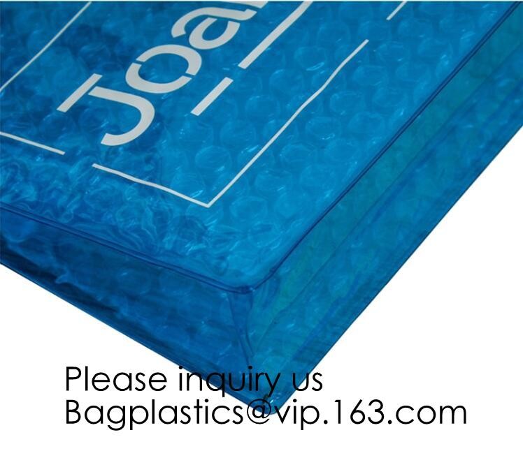 Colored PVC Film Bubble Bag/Special PVC k Bubble Bag/New Material Bubble Mailer With Zipper, bagease, bagplastics