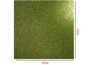 Quality 300g Green Glitter Paper , Scrapbooking Double Sided Glitter Cardstock wholesale