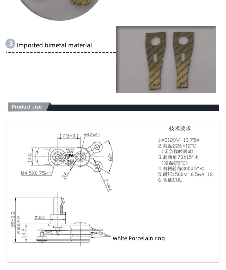 Upgrade Your Steam Iron with ES-300/ES-300L Thermostat Bimetal Thermostat Spare Parts