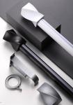 Length customized Thickness 1.5mm Aluminum Curtain Rod Bay Window Curtain Rod