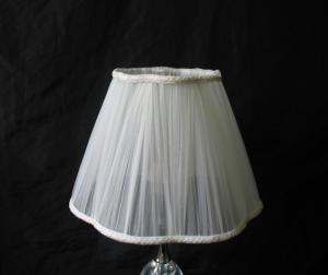 Quality Customized Organza Pleated Fabric Bedside Lampshade For Girls wholesale