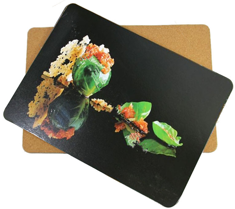 New Design for home/hotel Wooden cork placemat, Customized size and printed logo