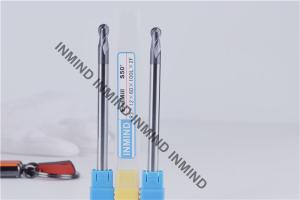 Quality Extra Long Carbide Ball Nose End Mills With 12 mm Flute Length 6 mm Shank Dia wholesale