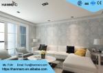 Ivory White Damask Pattern Victorian Wallpaper for Interior Decoration , Anti -