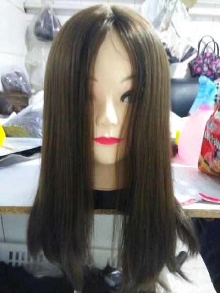 Qingdao Supplier 100% European 100% Cuticle Virgin Hair Kosher Wigs Silky