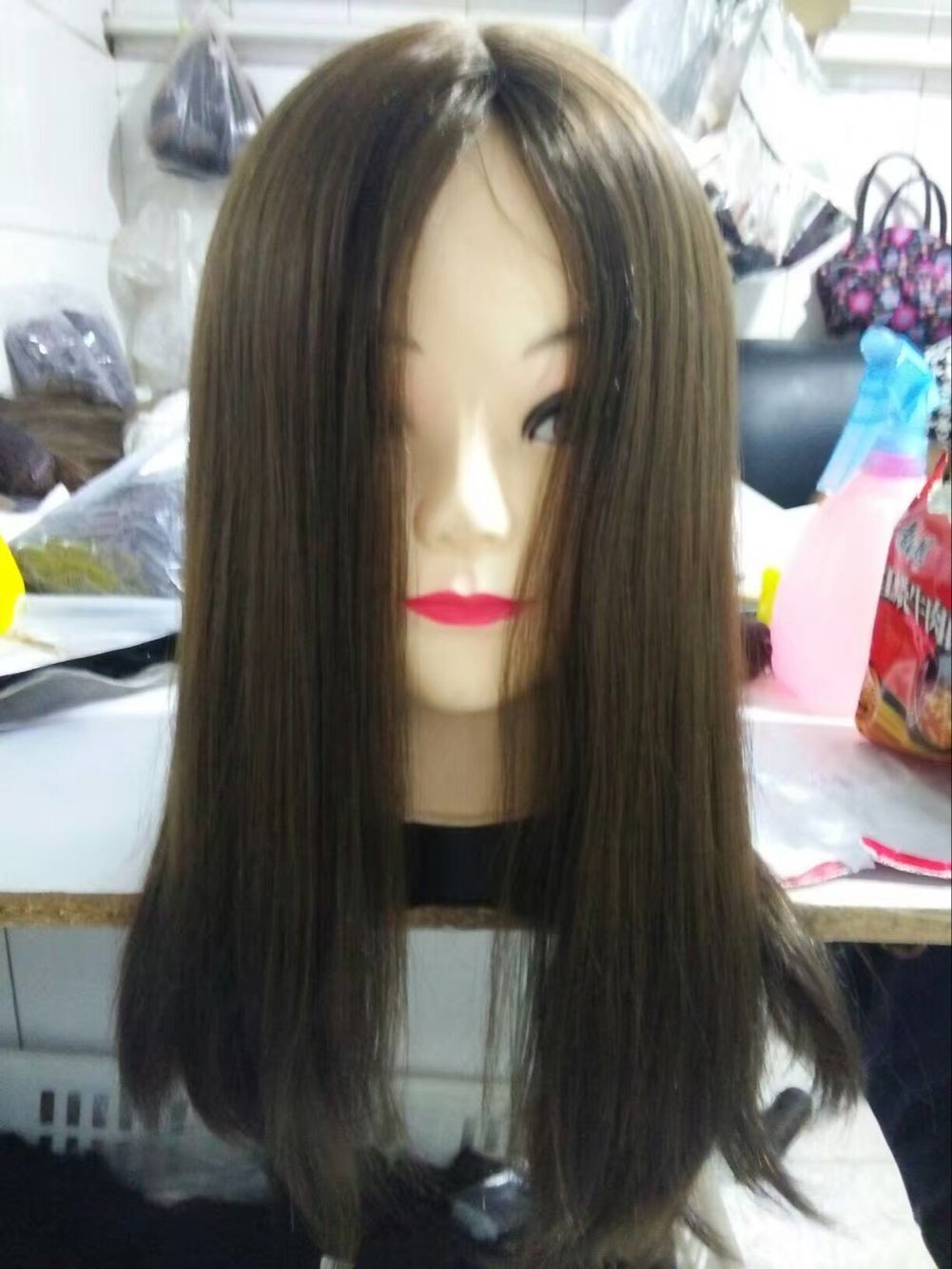 Small Layer Wig European Human Hair Wig Jewish Wig Kosher Wig, Cheap Human Wig,Natural Color Wig