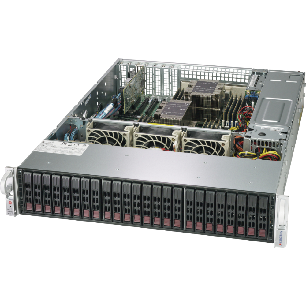 SSG-2029P-E1CR24H Supermirco Server 2 CPU Intel 6248R 64GB RECC DDR4 3200MHz 2933MHz