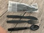 Pla Ice Cream Spoon Fork Knife Pink Party Western Restaurants Recyclable