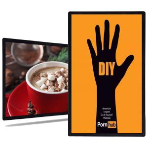 Quality 32 inch ultra slim enclosure designed indoor wall advertising machine wall mount advertising player wholesale