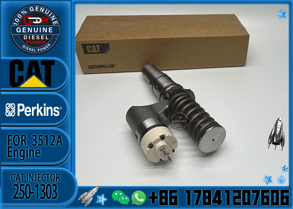 Common rail injector fuel injecto 250-1302 392-0224 250-1304 392-0225 for 3512B Excavator 3512C 3516B 3516C