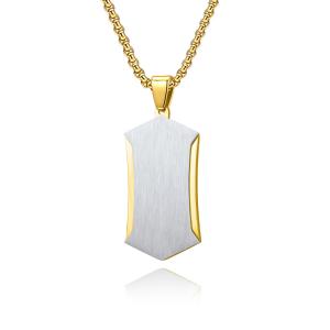 Quality Stainless Steel Cross Pendant Necklace Christian Jewelry Satin Square Religious Cross Engraved Necklace For Men wholesale
