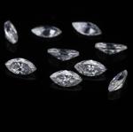 Loose Synthetic Moissanite Gemstone Tested Positive 1 Carat Marquise Shape