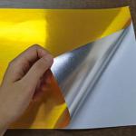 Golden Hairline 210x297mm Inkjet Photo Sticker Paper