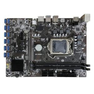 Quality Customized high quality 12 USB transfer graphics card B250C motherboard B250C LGA1151 4 x SATA 16GB motherboard promotion wholesale
