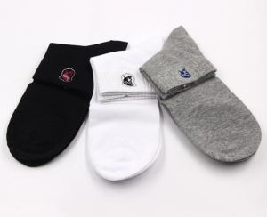 Quality Combed Boat Custom Sports Socks Snagging Resistance With Embroidered Logo wholesale