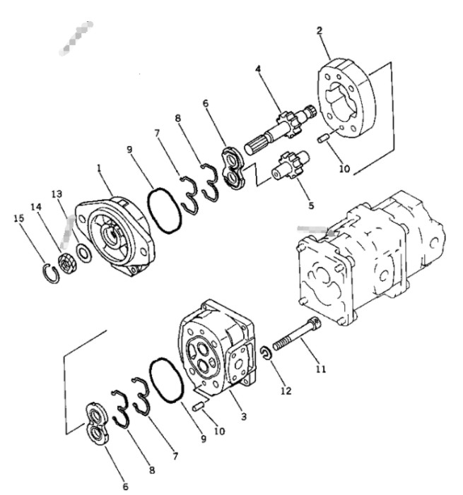 Hitachi Hydraulic Spare Parts 705-56-24080 For HPV35 HPV55 HPV90 HPV95 HPV140