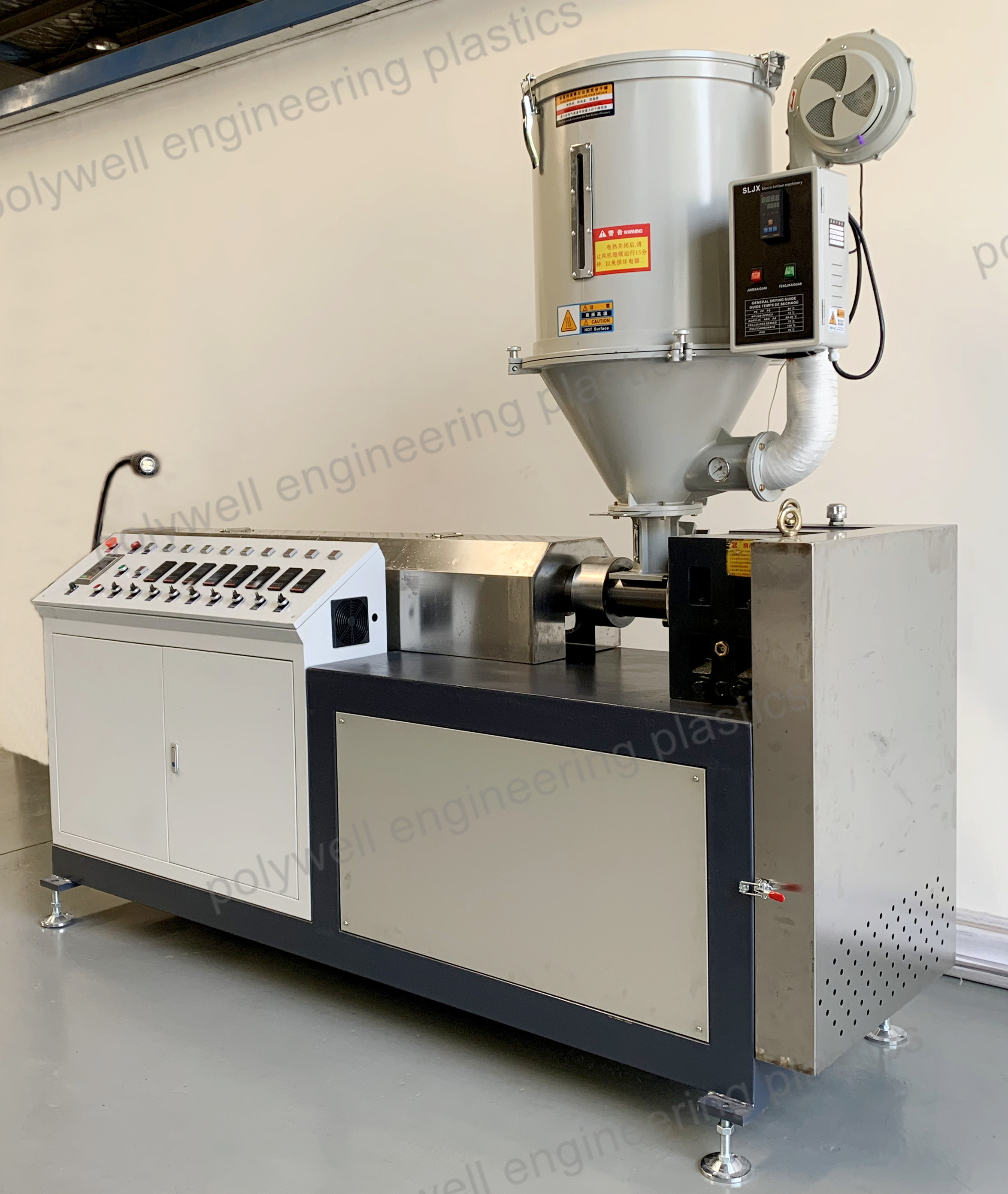 Plastic Single Screw Extruding Machine 10cm per Min For PA66 Profiles Polyamide